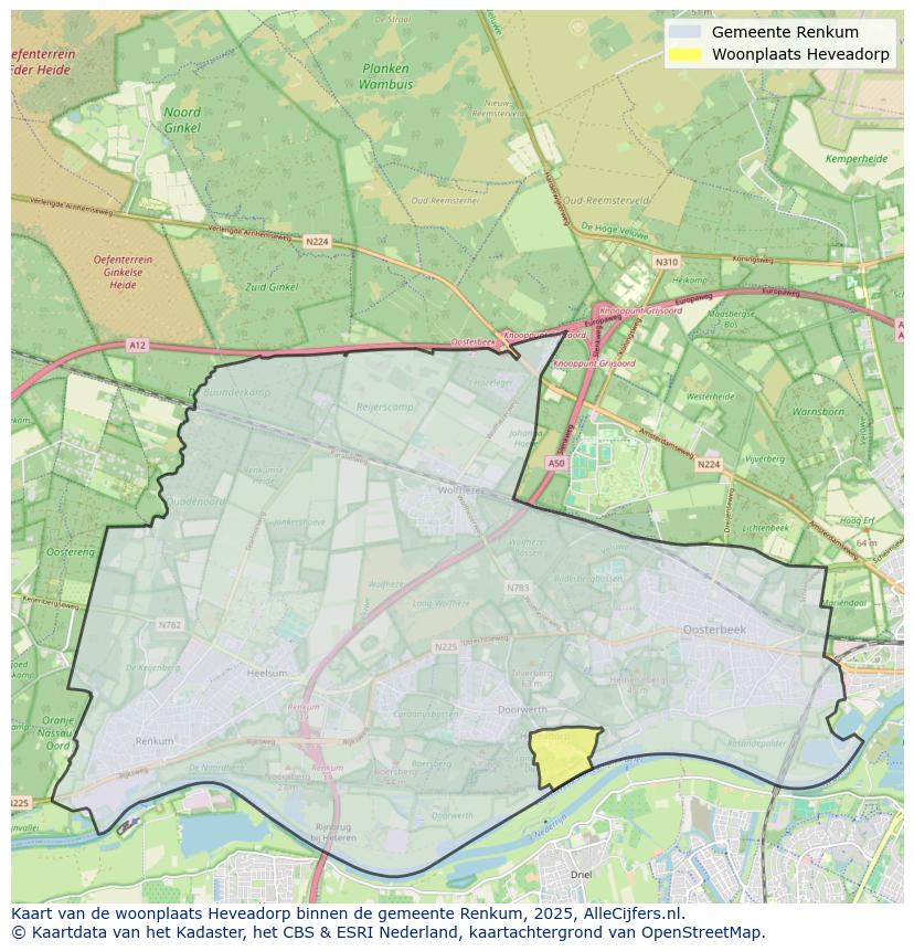 Map of real estate agents in Heveadorp, municipality 