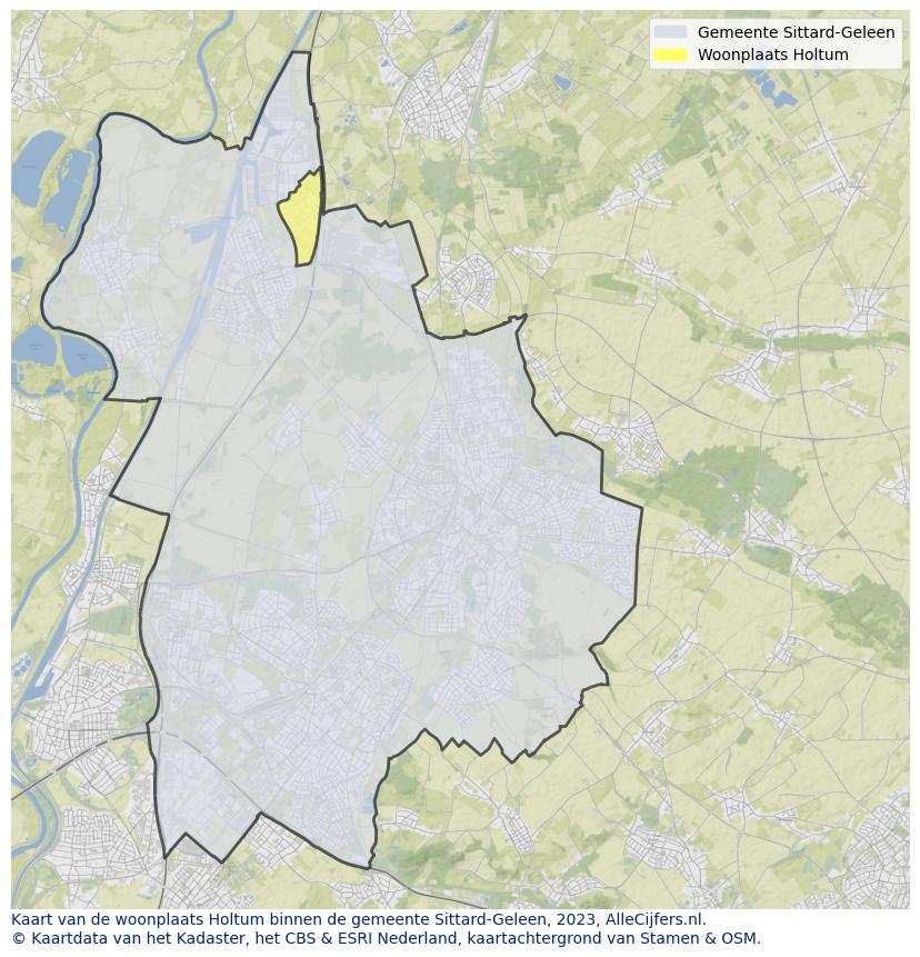 Kaart van makelaars in Holtum, gemeente Sittard-Geleen