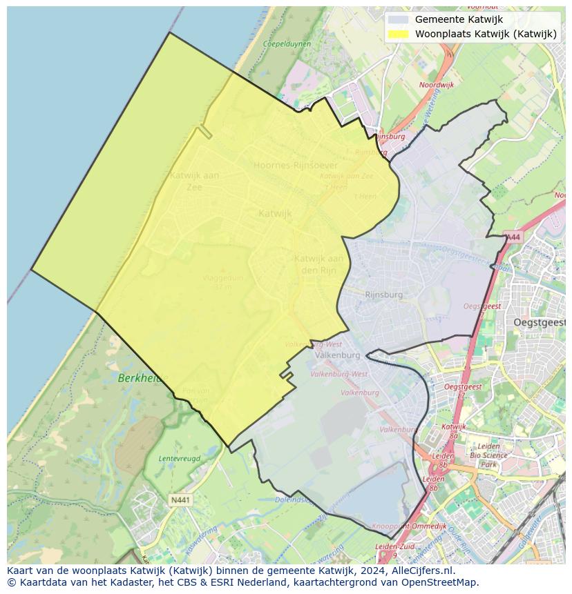 Kaart van makelaars in Katwijk, gemeente Katwijk