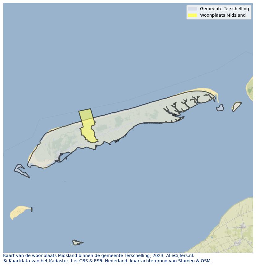 Kaart van Midsland