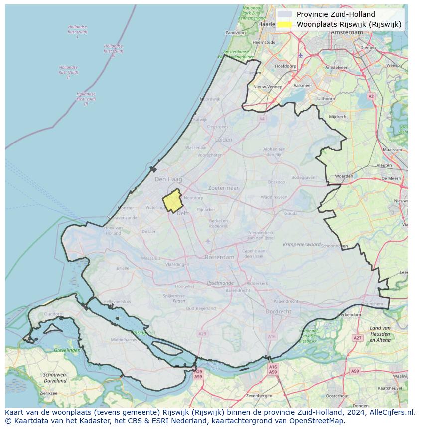 Kaart van makelaars in Rijswijk, gemeente Rijswijk