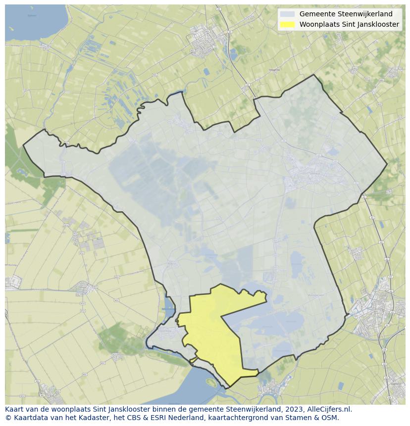 Kaart van Sint Jansklooster