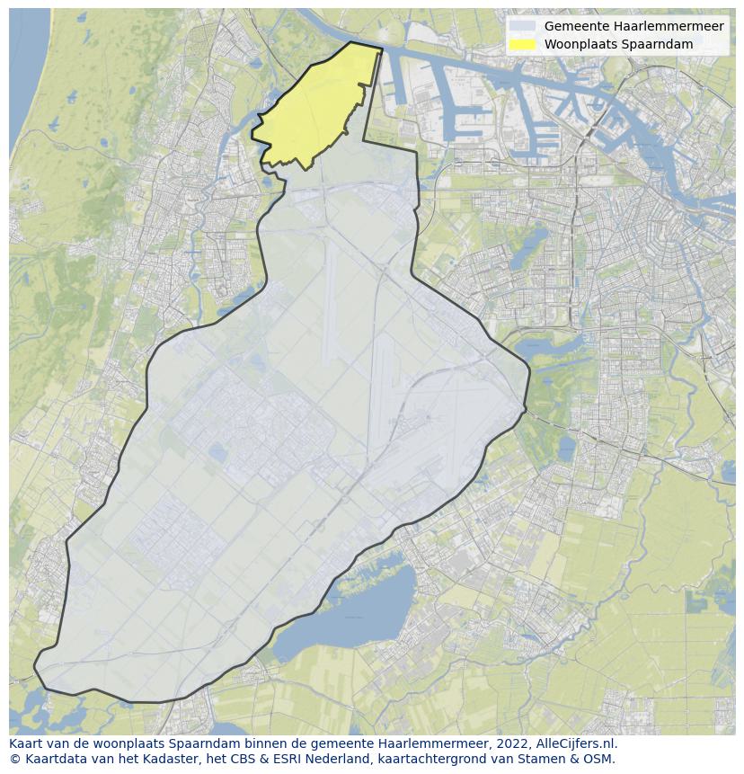 Kaart van Spaarndam