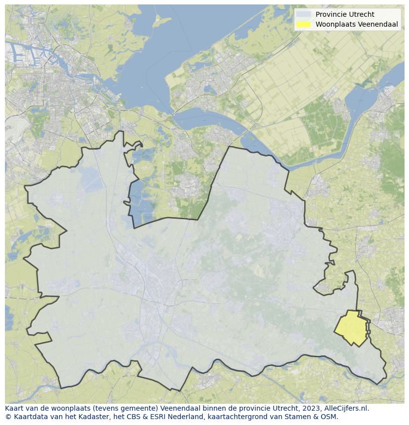 Kaart van Veenendaal