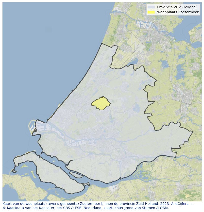 Kaart van Zoetermeer