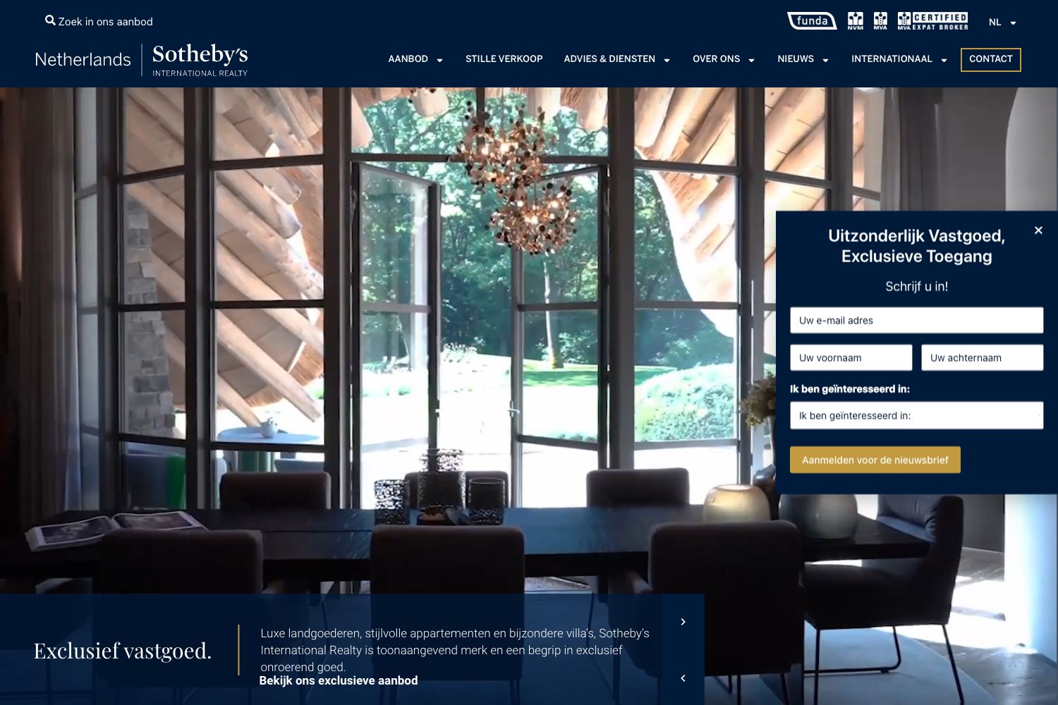 Kantoorfoto Amsterdam Sotheby's International Realty