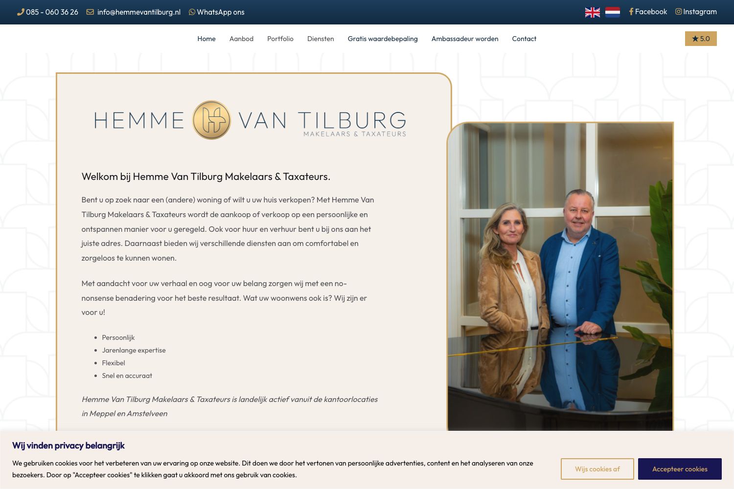 Kantoorfoto Hemme Van Tilburg Makelaars & Taxateurs