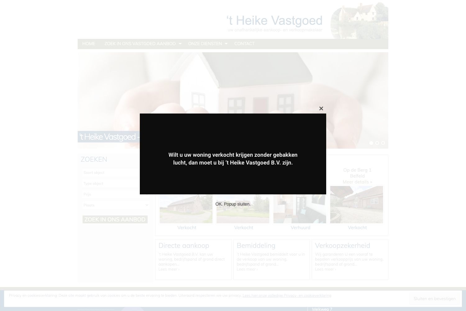 Website screenshot https://heikevastgoed.nl