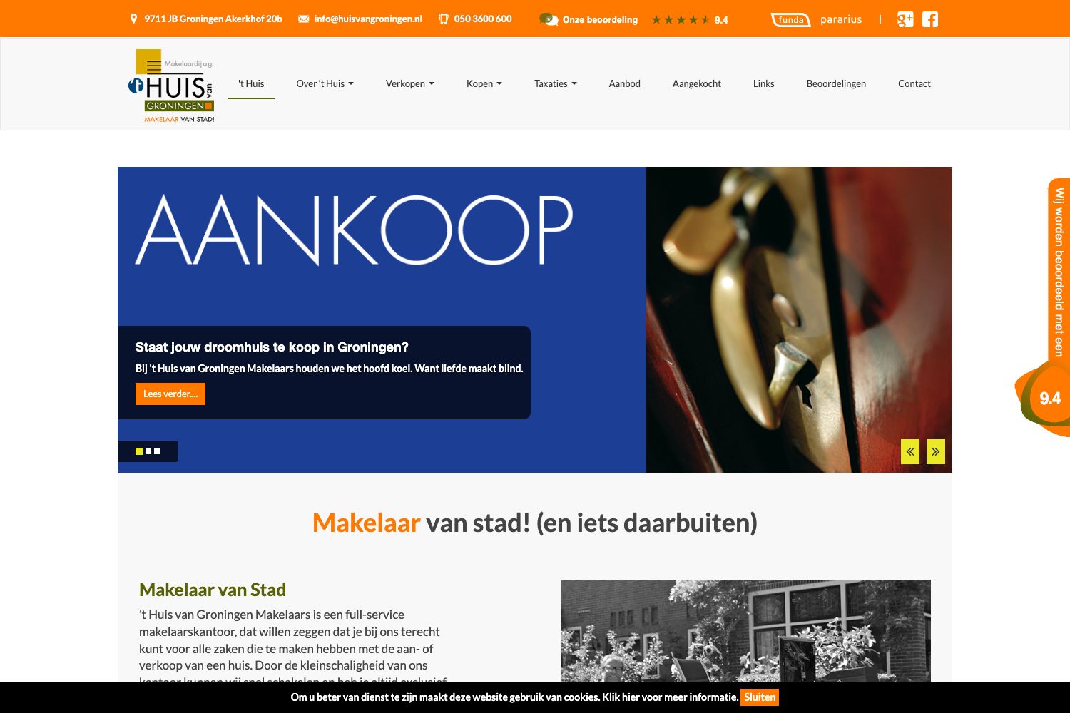 Website screenshot https://huisvangroningen.nl