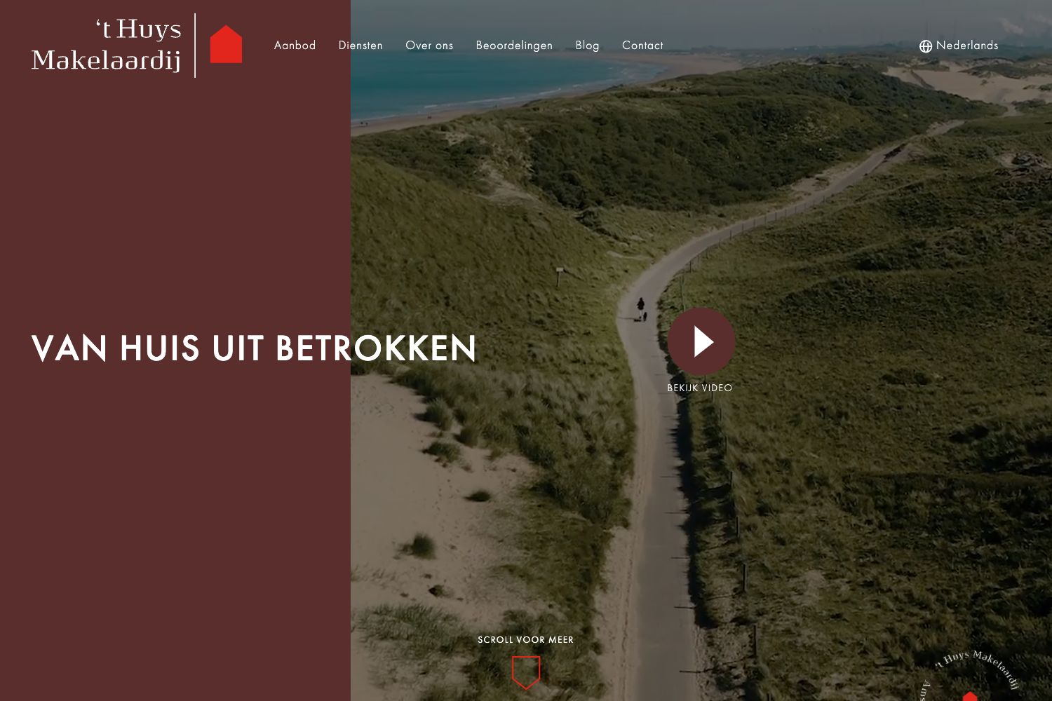 Website screenshot https://thuysmakelaardij.nl
