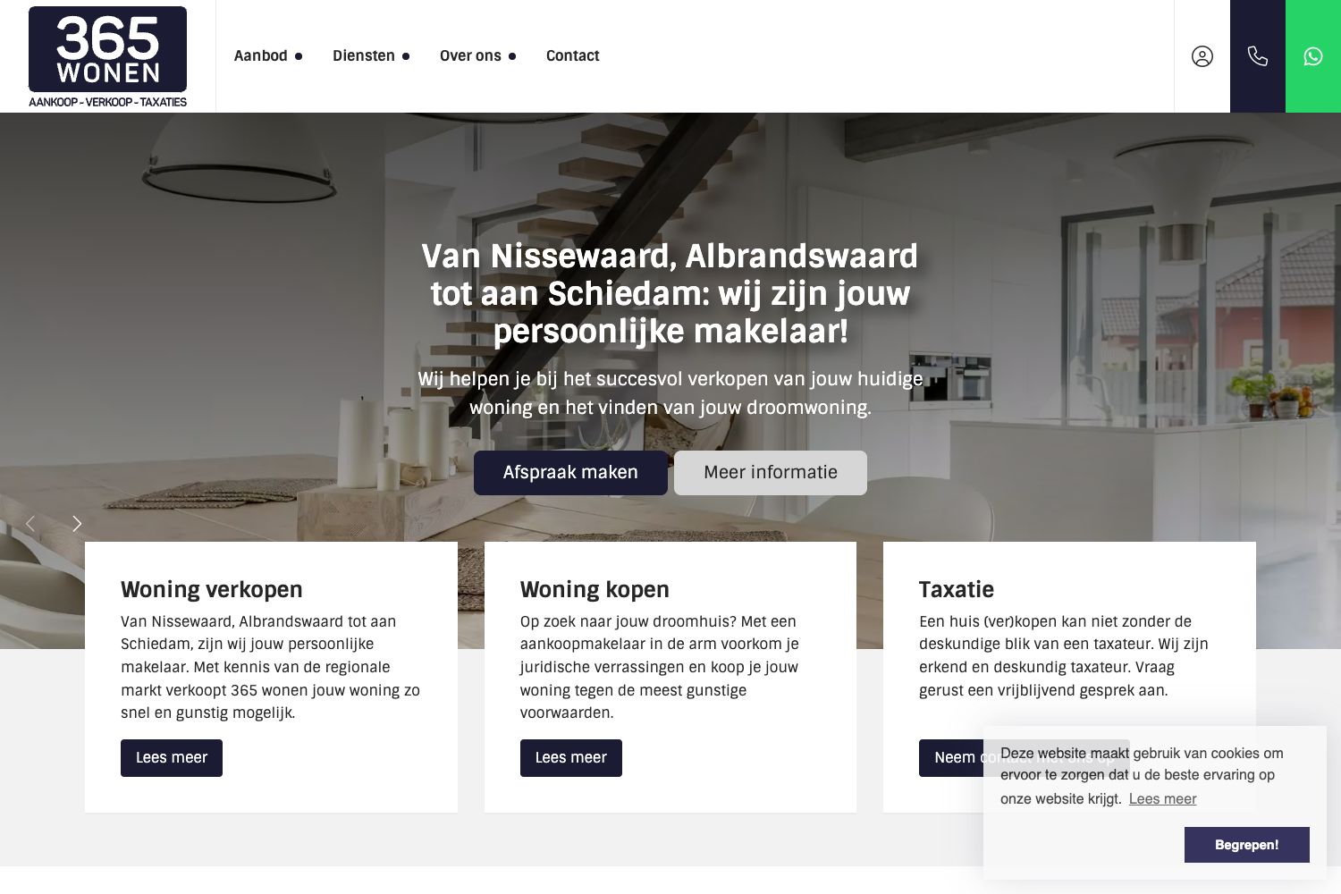 Website screenshot https://365-wonen.nl