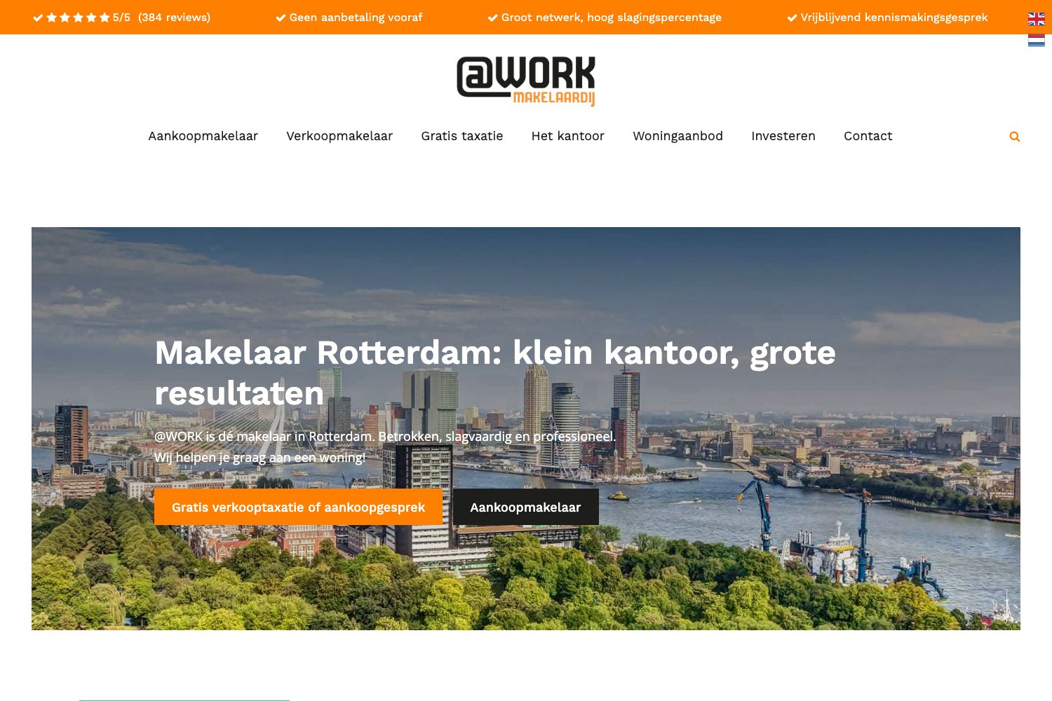 Website screenshot https://workmakelaardij.nl
