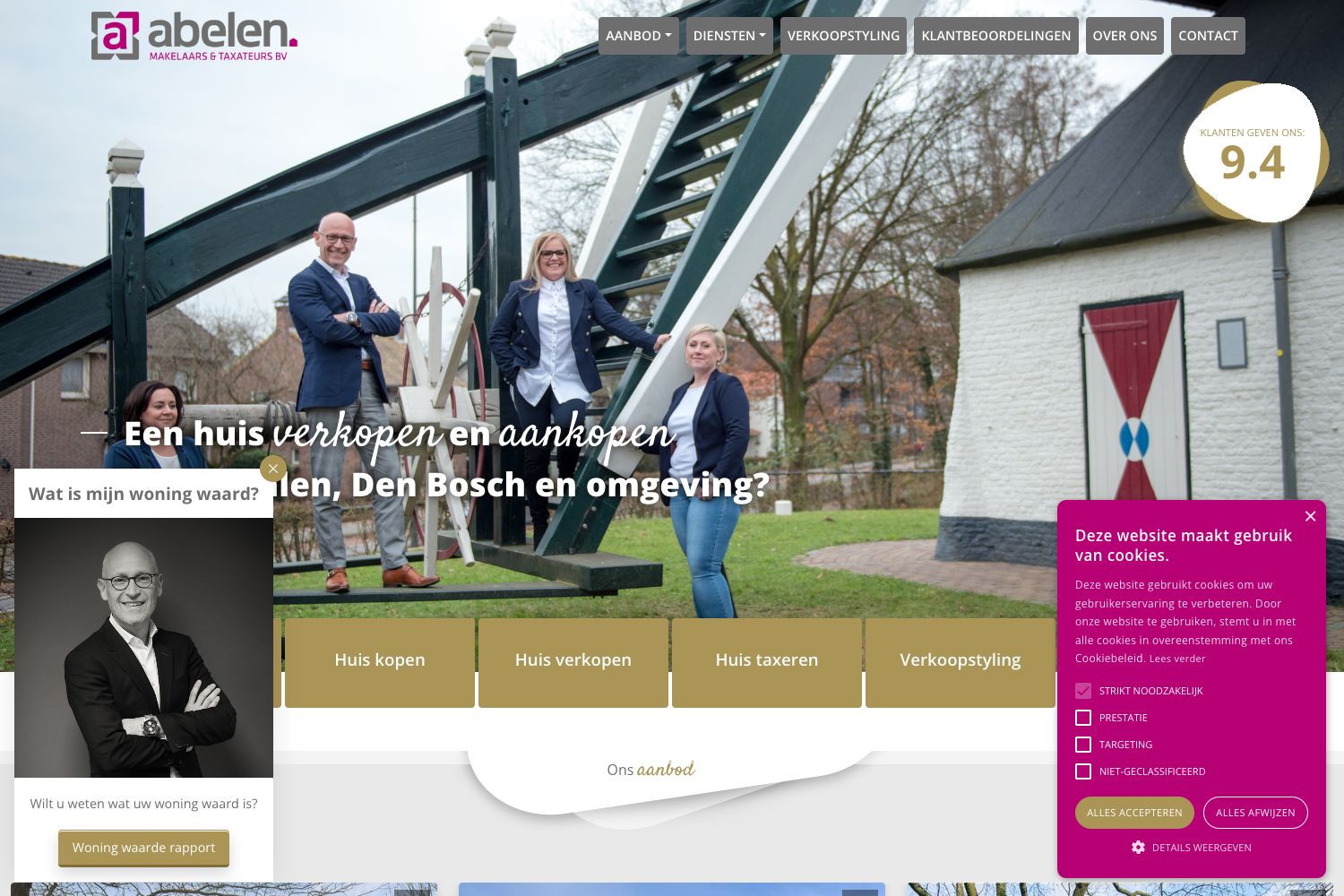 Website screenshot https://abelen.nl