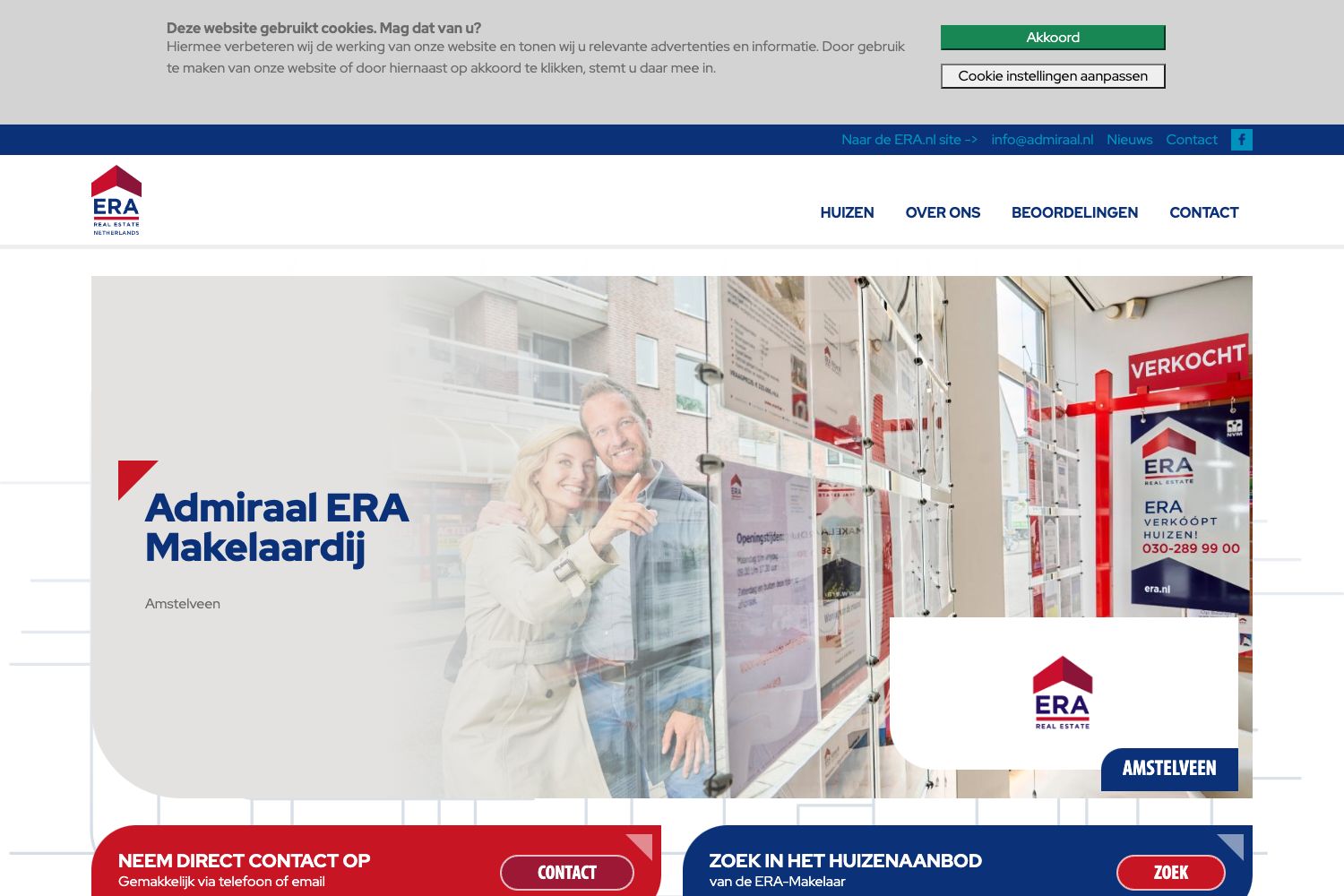 Website screenshot https://admiraal.nl