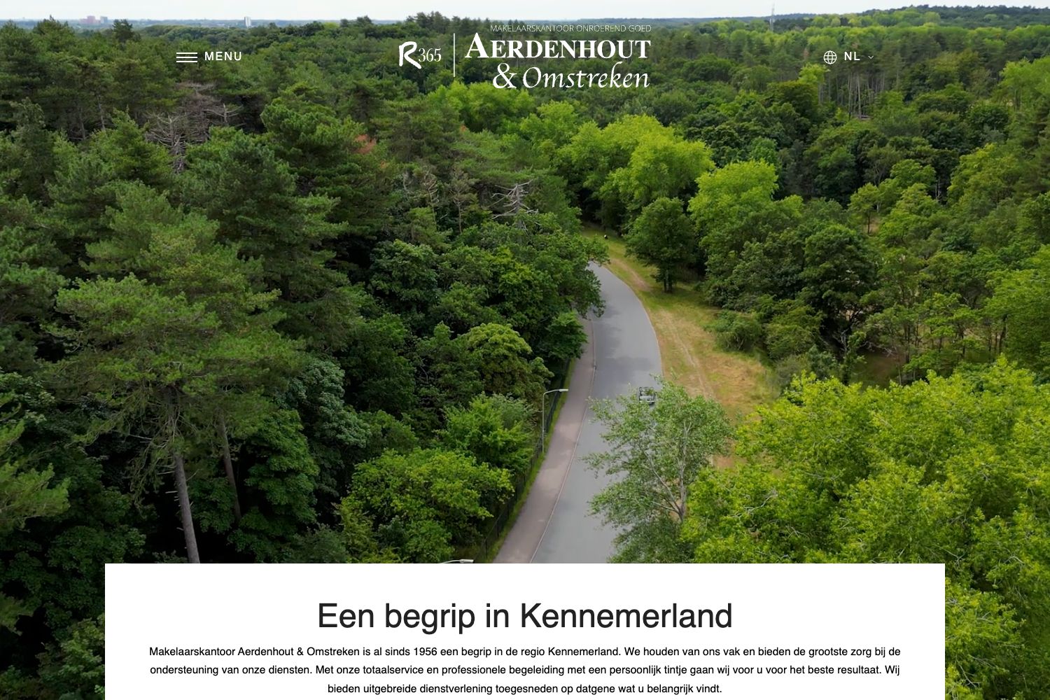 Website screenshot https://aerdenhoutenomstreken.nl