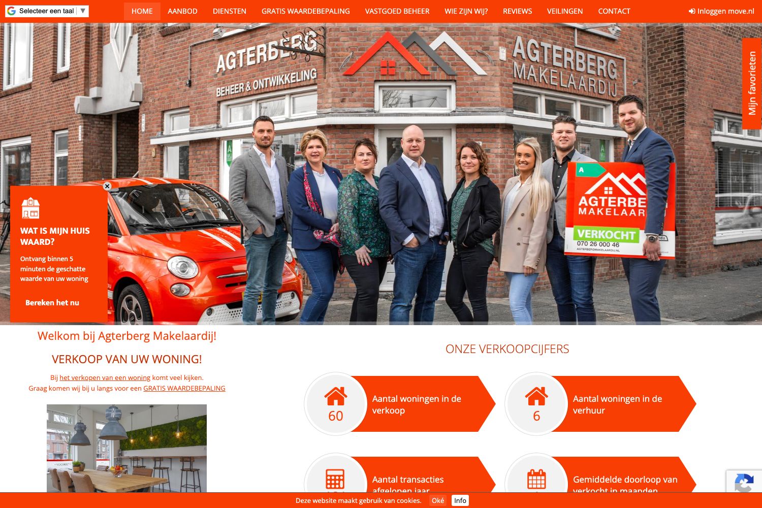 Website screenshot https://agterbergmakelaardij.nl