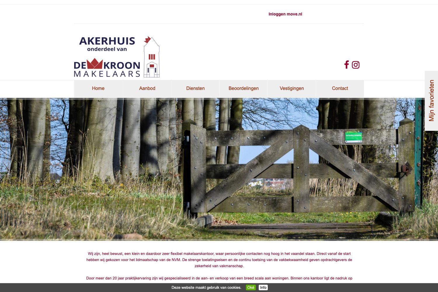 Website screenshot https://akerhuis.nl