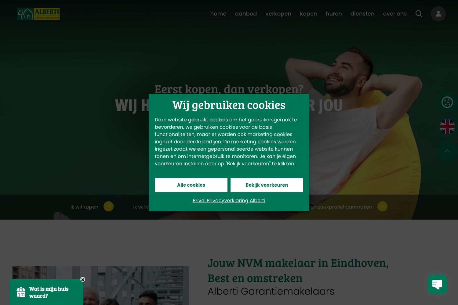 Website screenshot https://alberti.nl