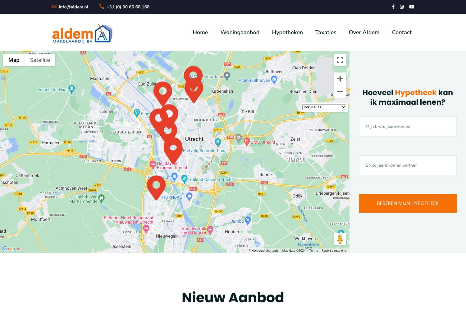 Website screenshot https://aldem.nl