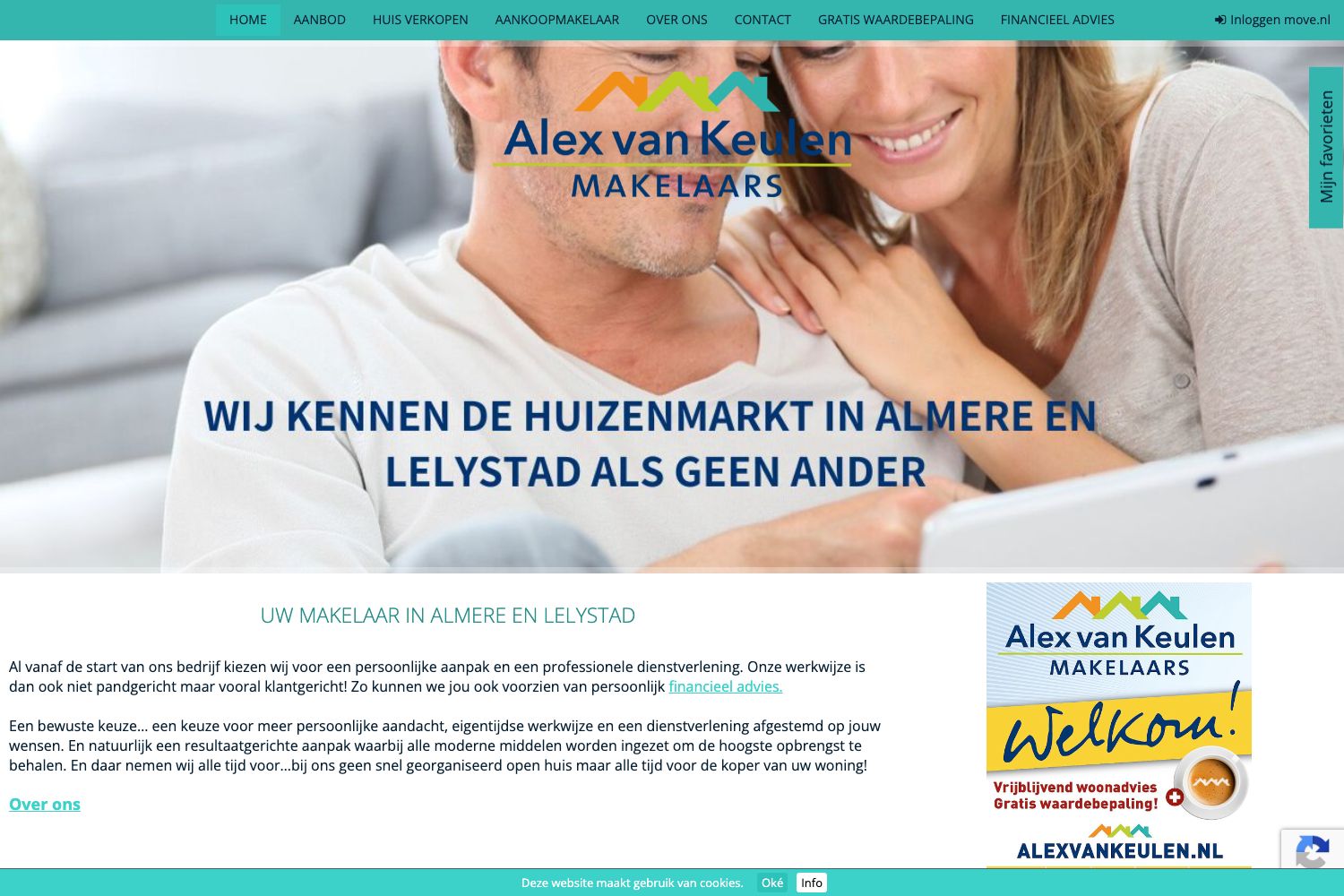 Website screenshot https://alexvankeulen.nl