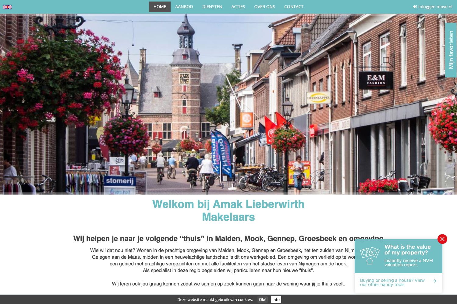 Website screenshot https://almakelaars.nl