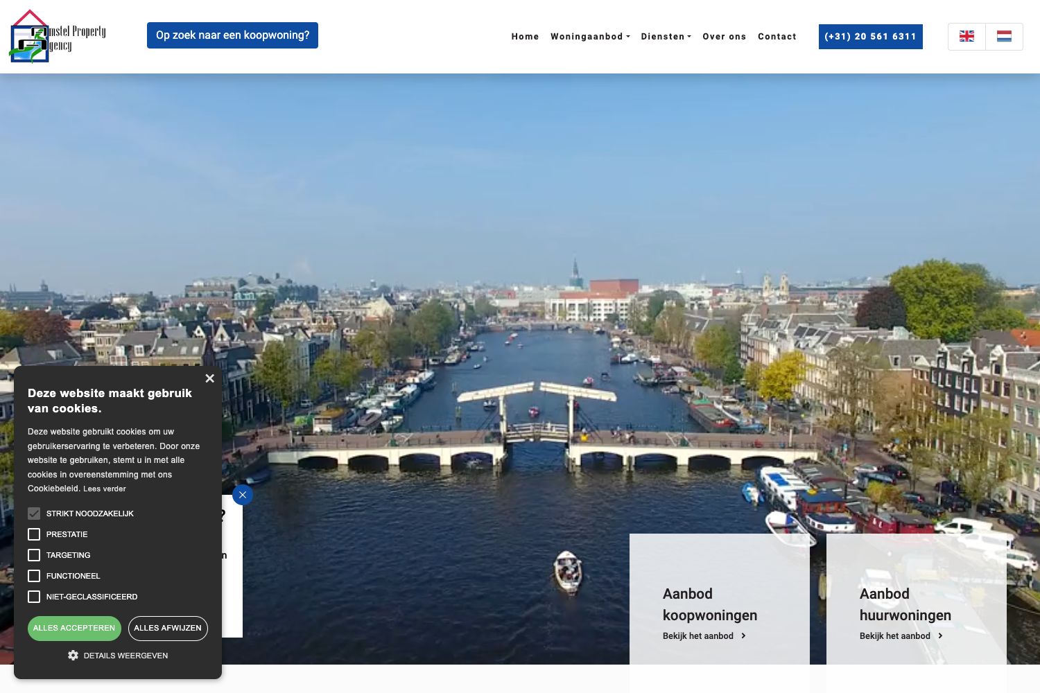 Website screenshot https://amstel-property.com