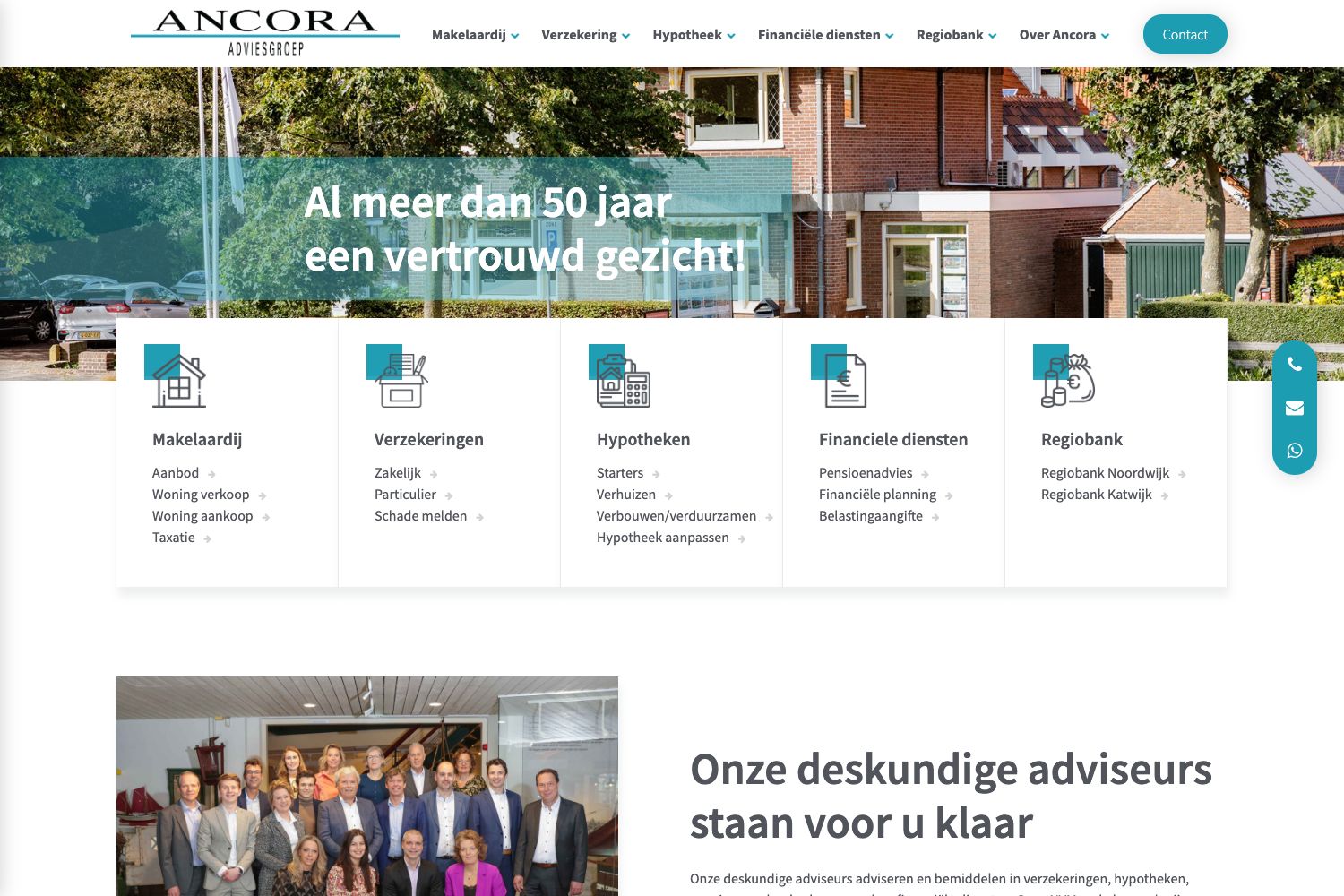 Website screenshot https://ancora.nl