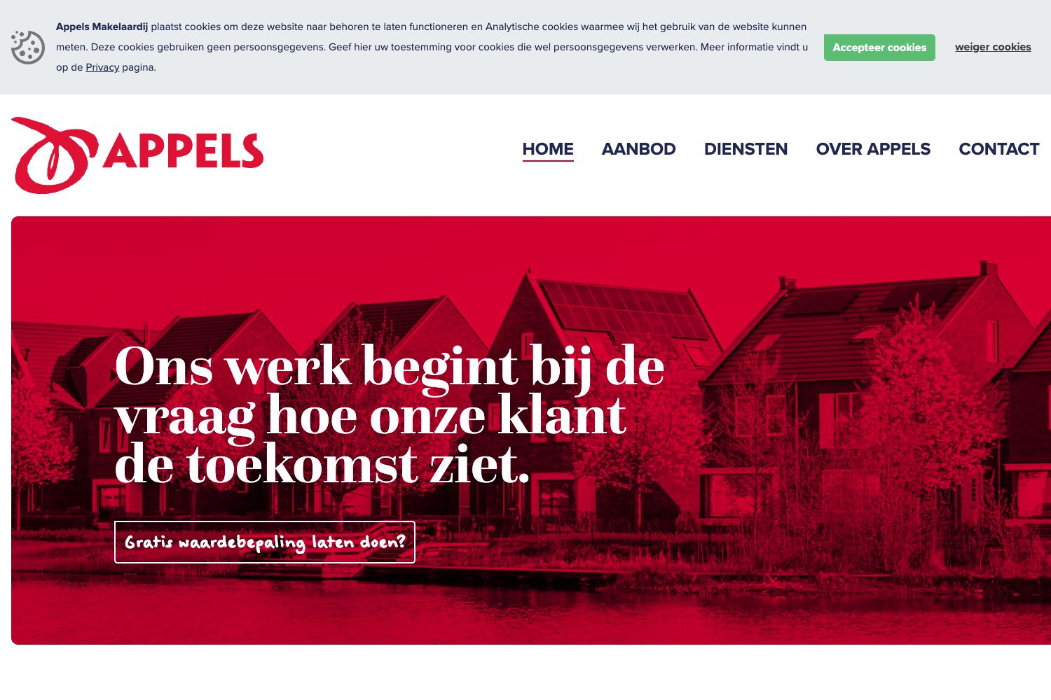 Website screenshot https://appels.nl