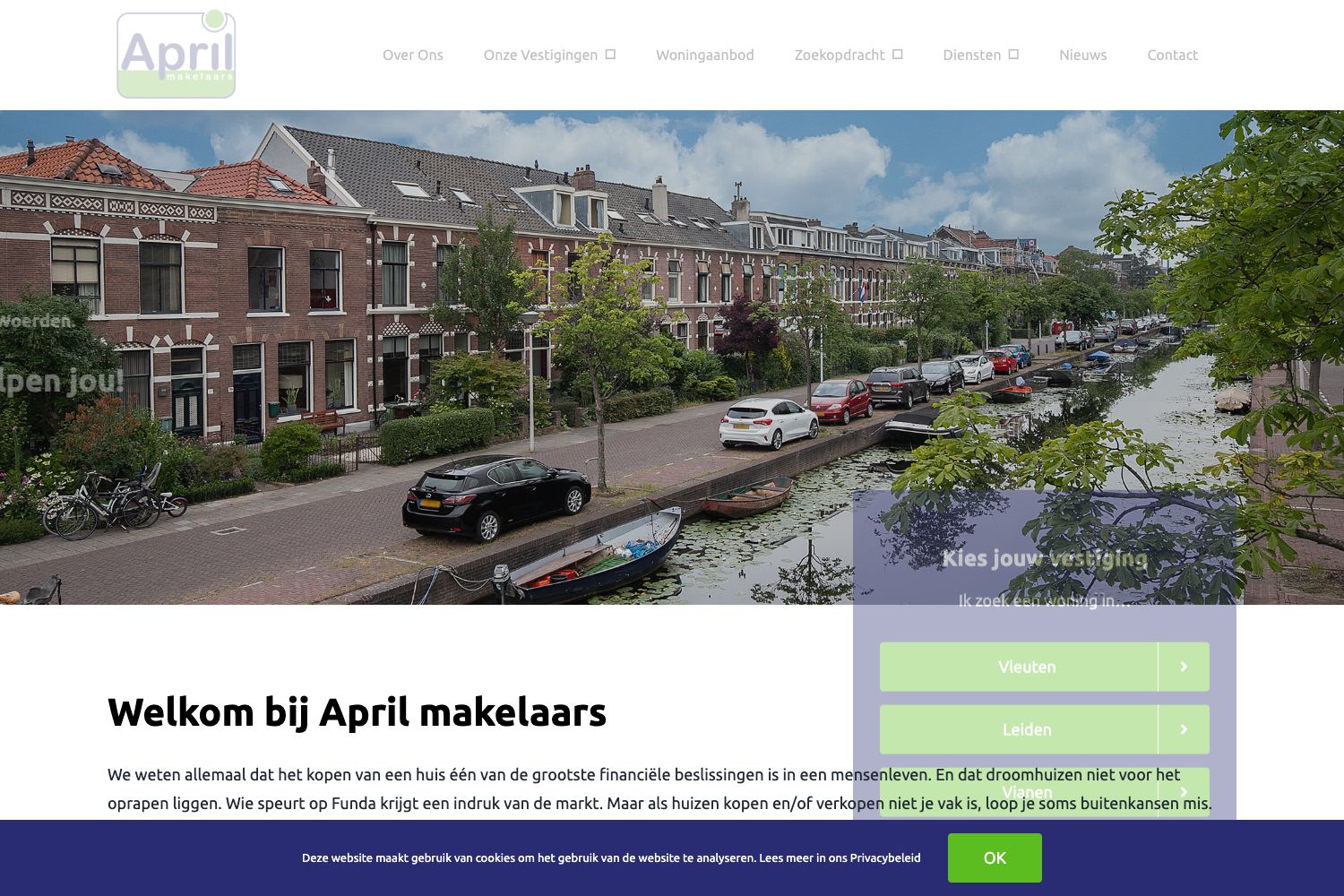 Website screenshot https://aprilmakelaars.nl