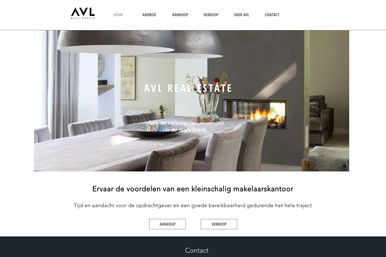 Website screenshot https://avlrealestate.nl