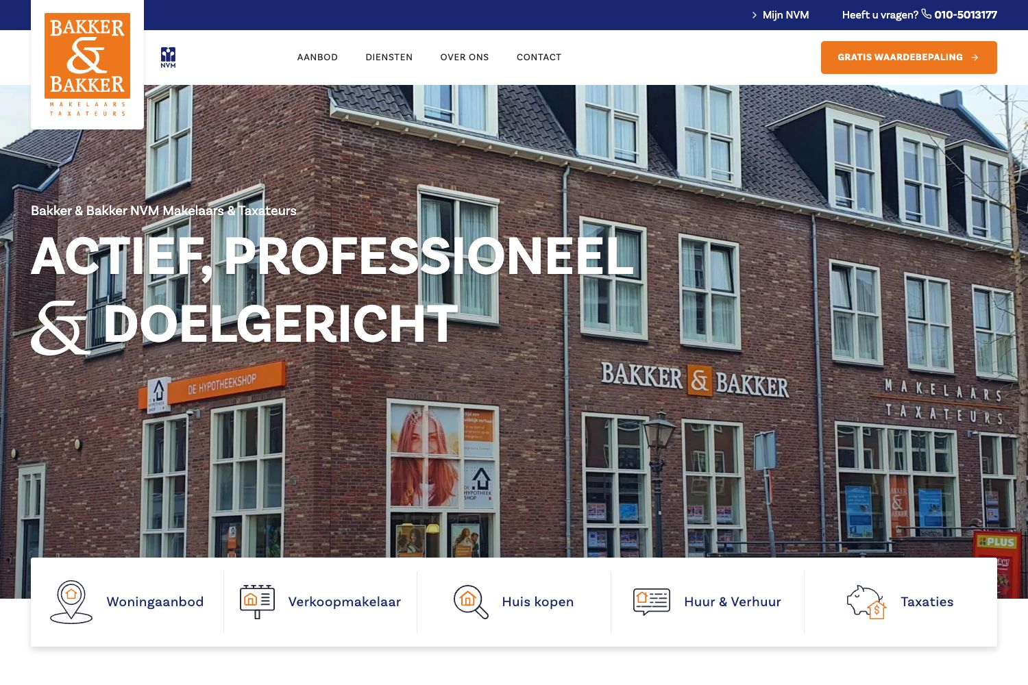 Website screenshot https://bakker-bakker.nl