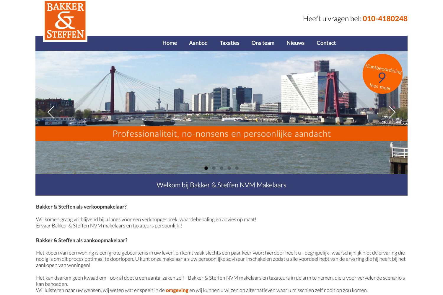 Website screenshot https://bakker-steffen.nl