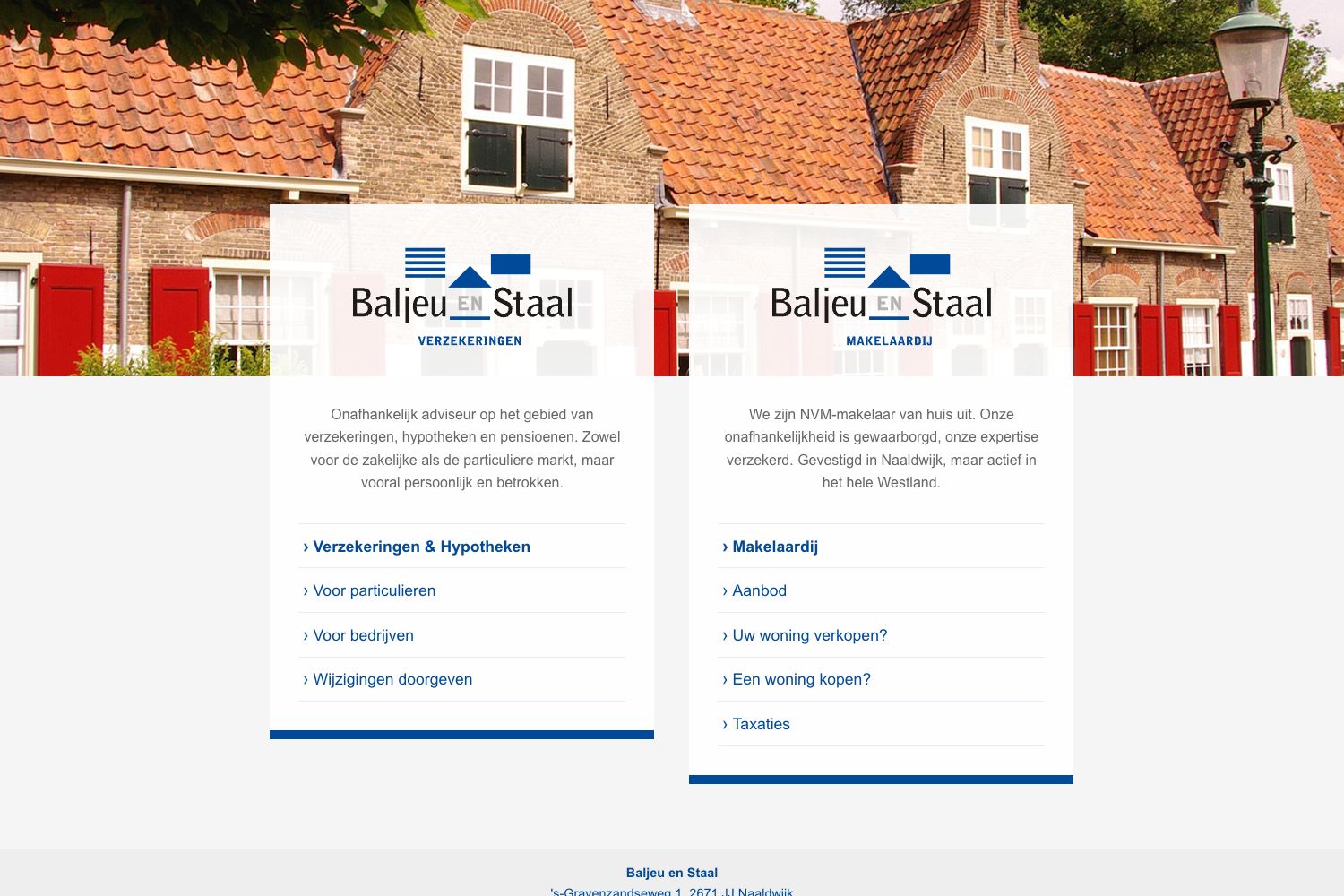 Website screenshot https://baljeuenstaal.nl