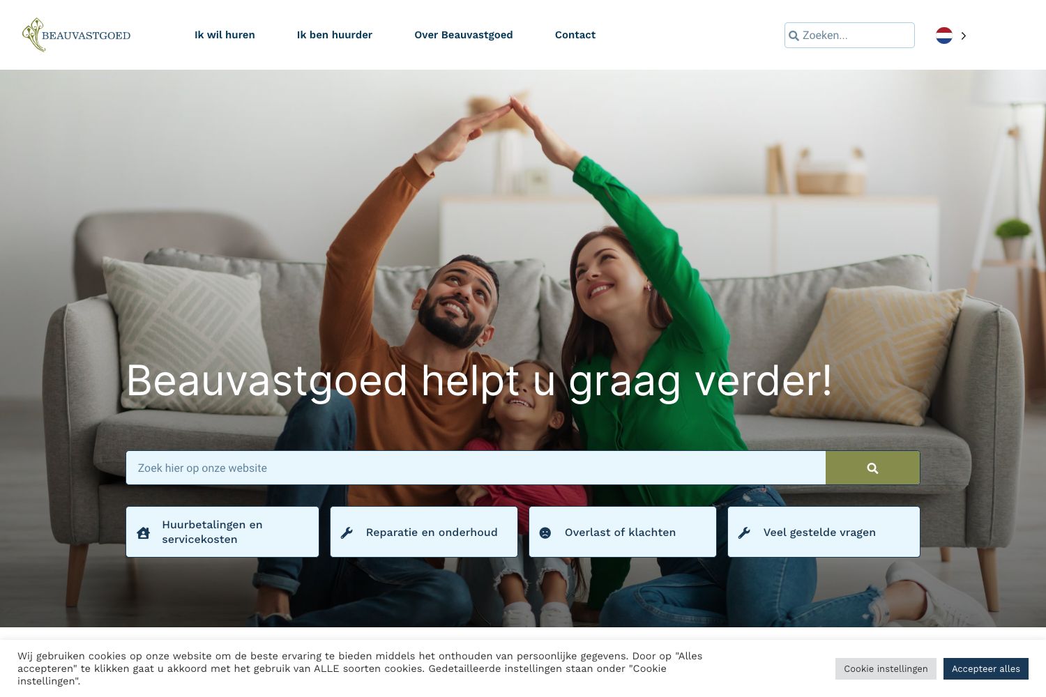 Website screenshot https://beauvastgoed.nl