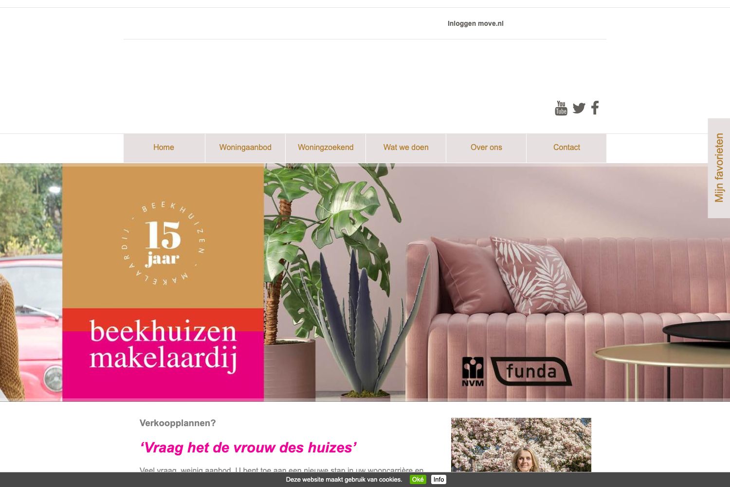 Website screenshot https://beekhuizenmakelaardij.nl