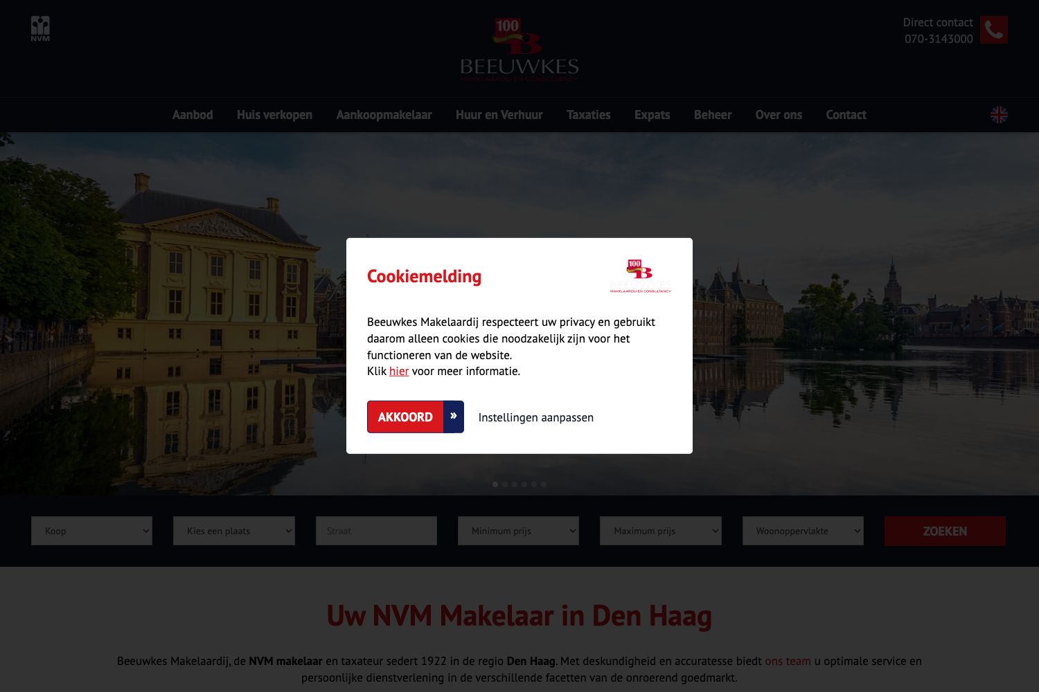 Website screenshot https://beeuwkes.nl