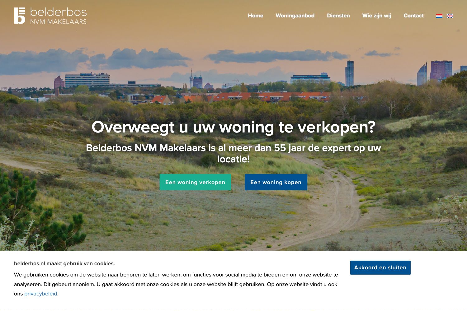 Website screenshot https://belderbos.nl
