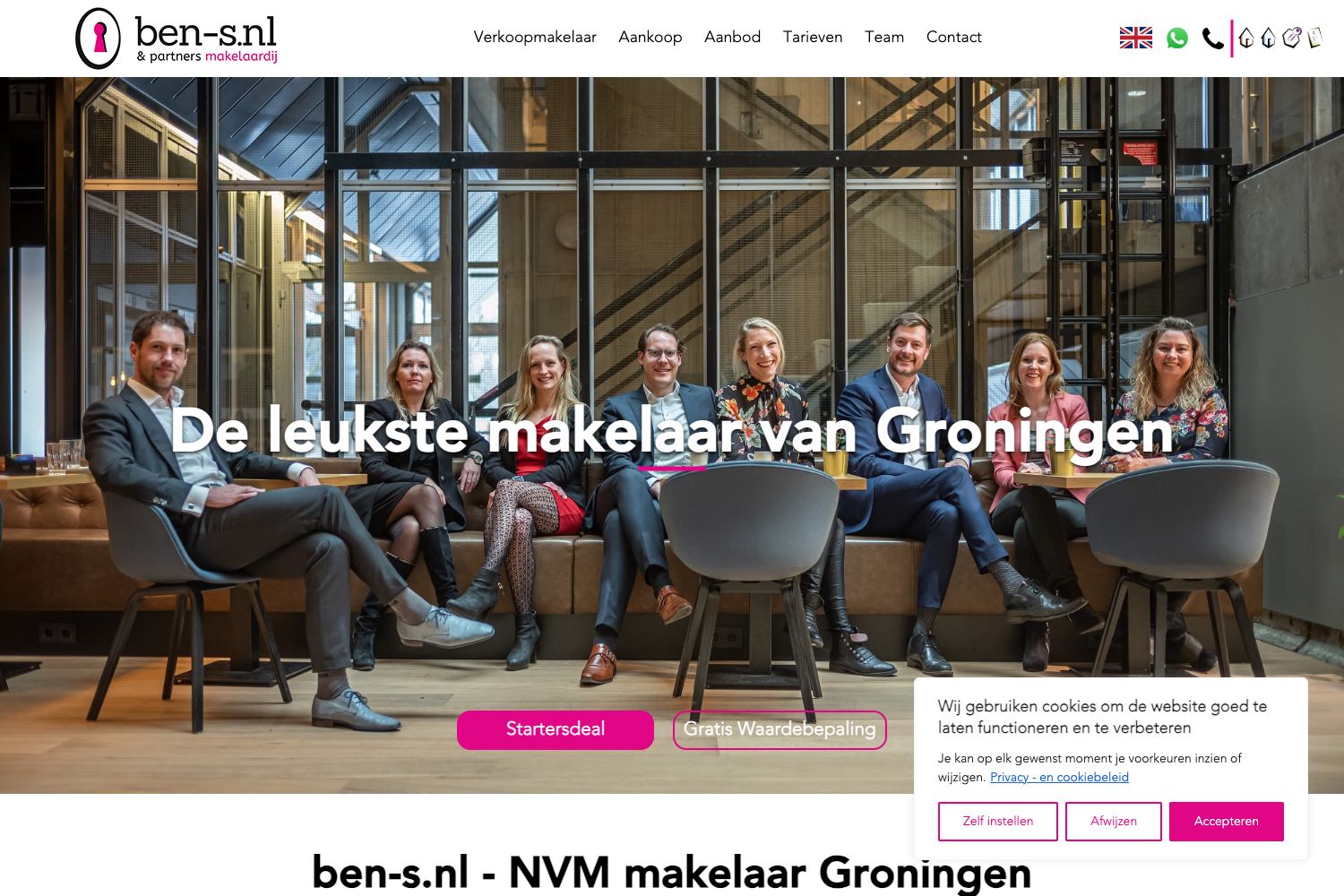 Website screenshot https://ben-s.nl