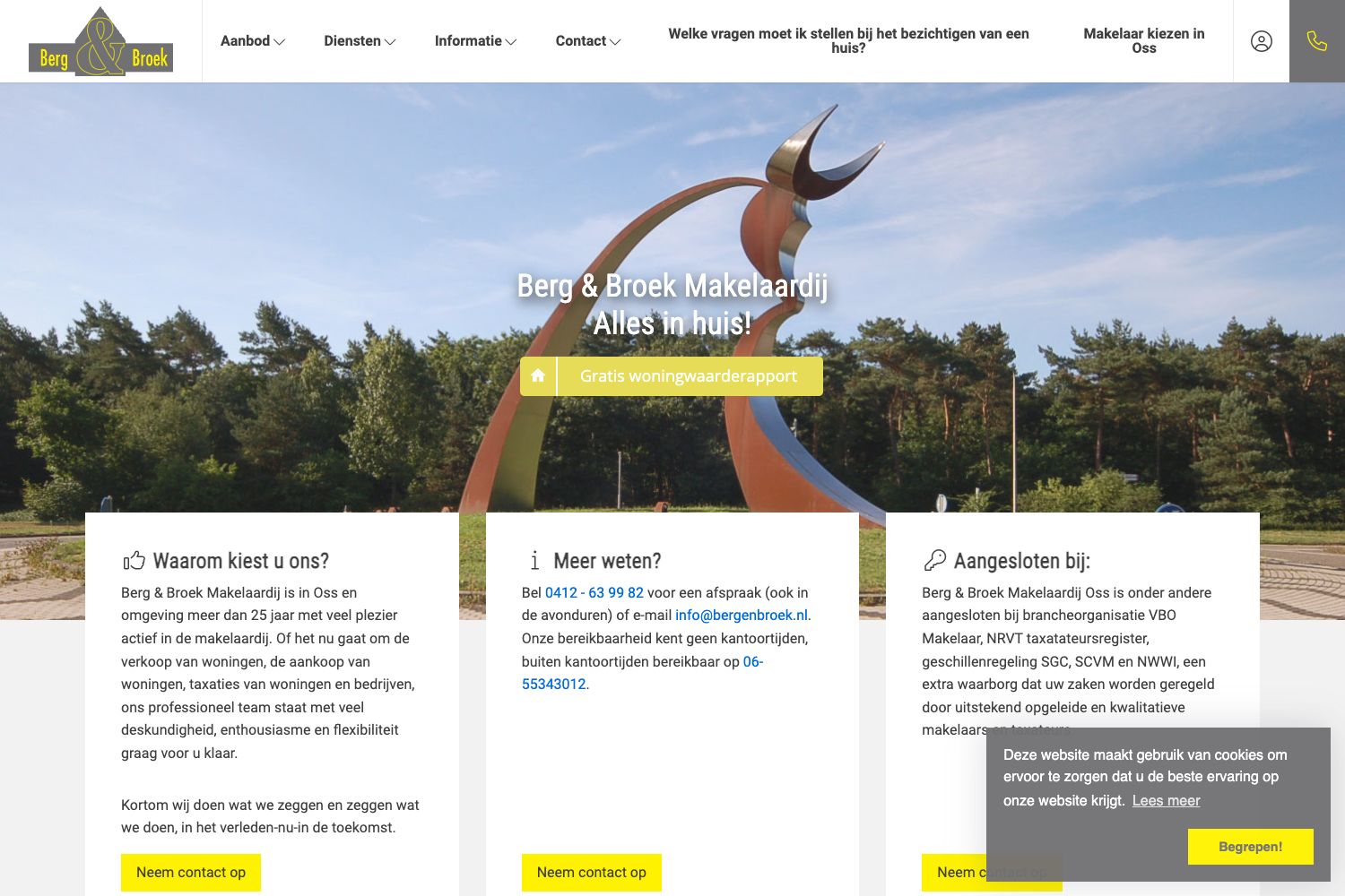 Website screenshot https://bergenbroek.nl
