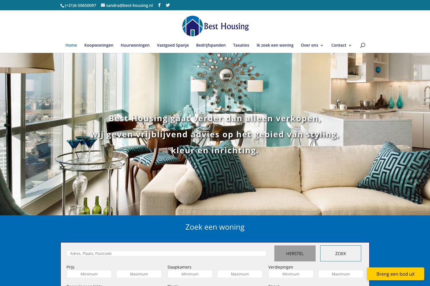 Website screenshot https://best-housing.nl