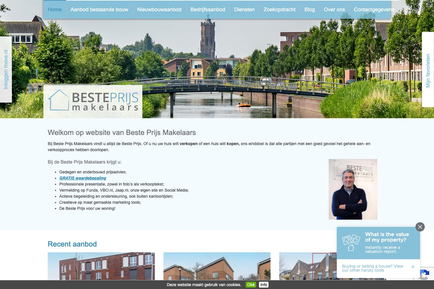 Website screenshot https://besteprijsmakelaars.nl