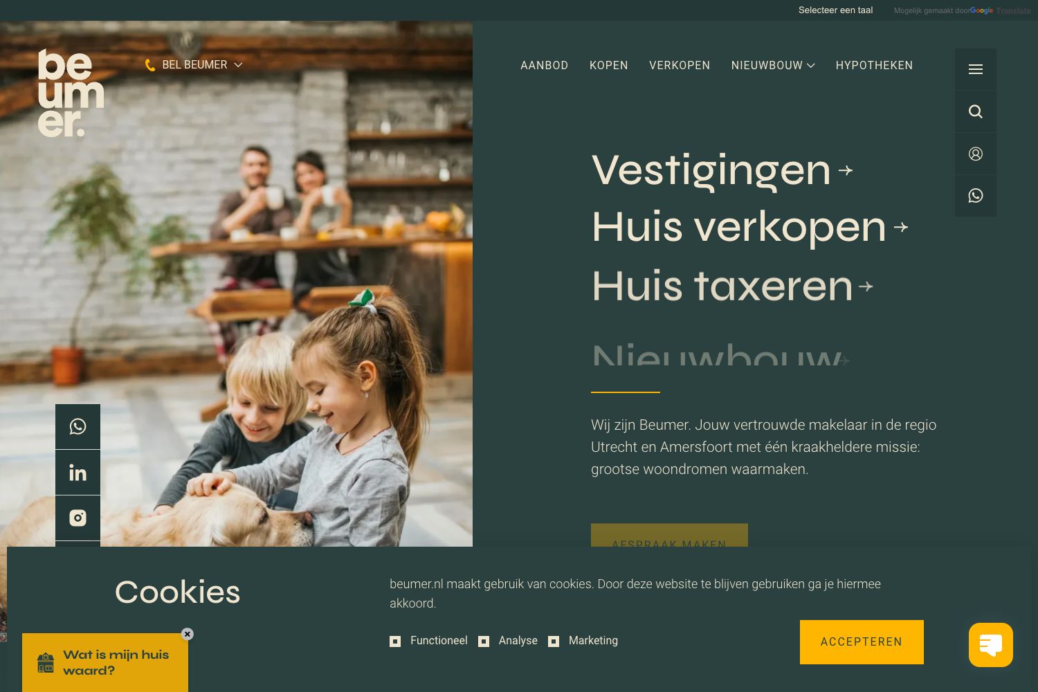 Website screenshot https://beumer.nl