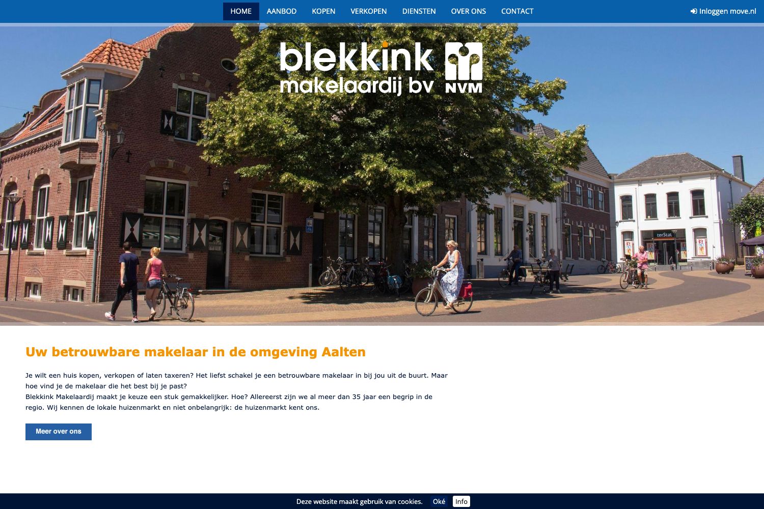 Website screenshot https://blekkinkmakelaardij.nl