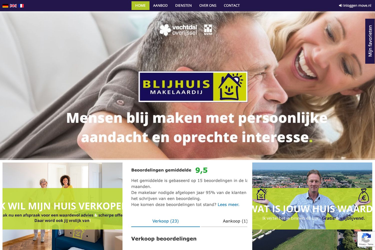 Website screenshot https://blijhuis.nl