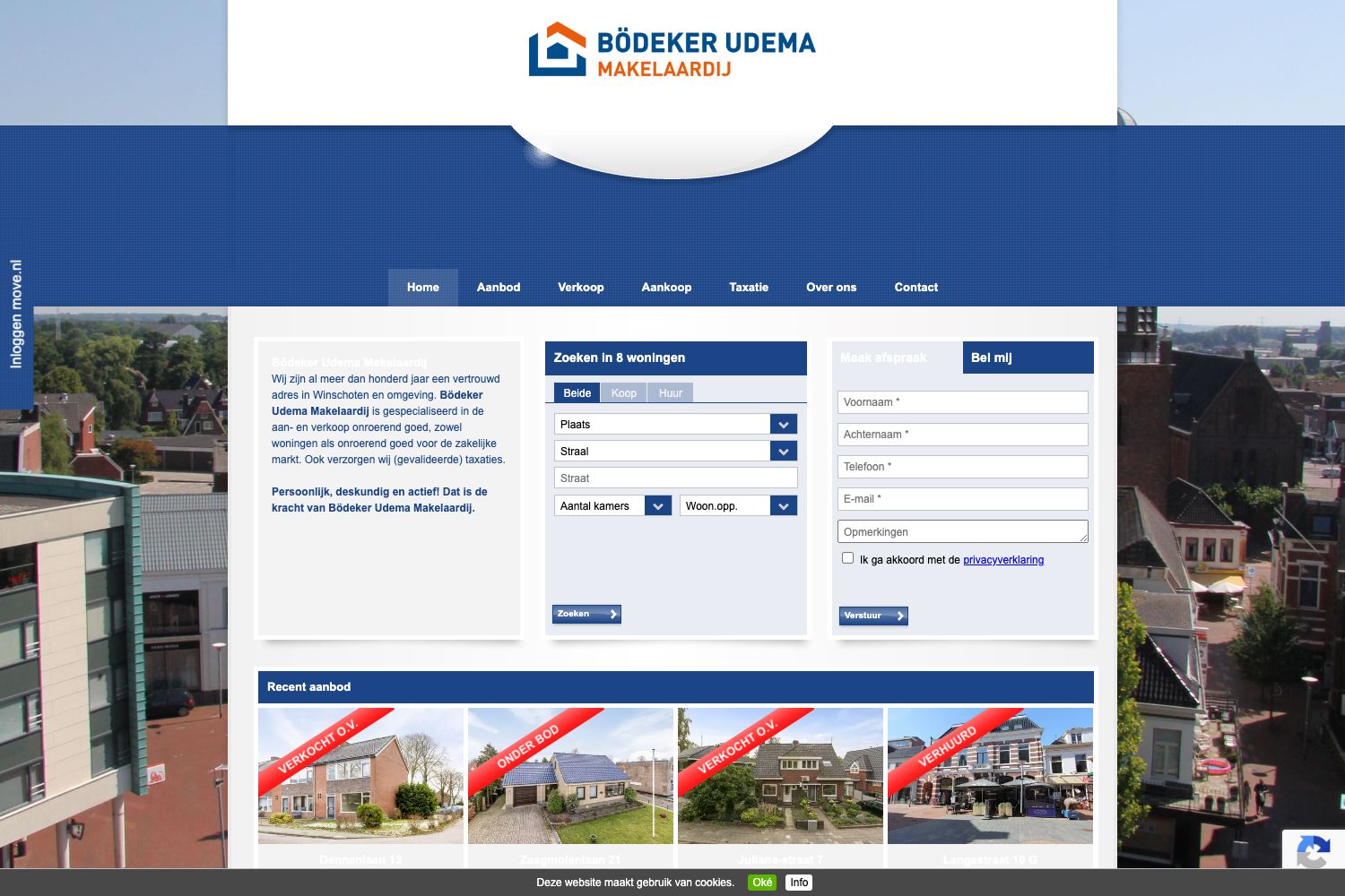 Website screenshot https://bodeker-udema.nl