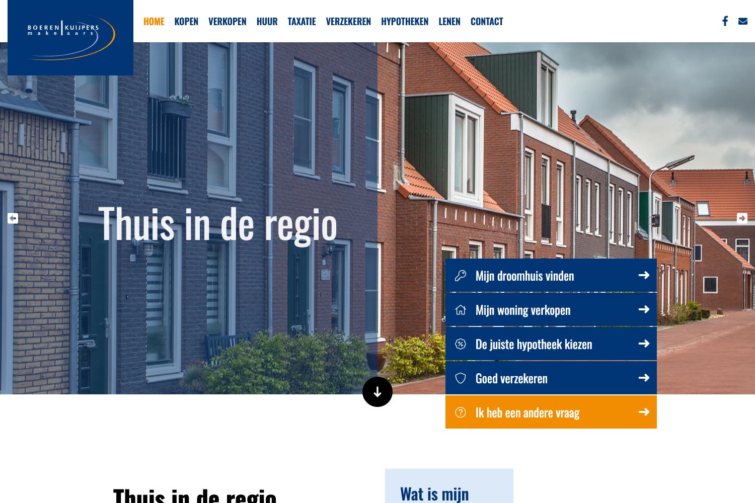 Website screenshot https://bk-makelaars.nl