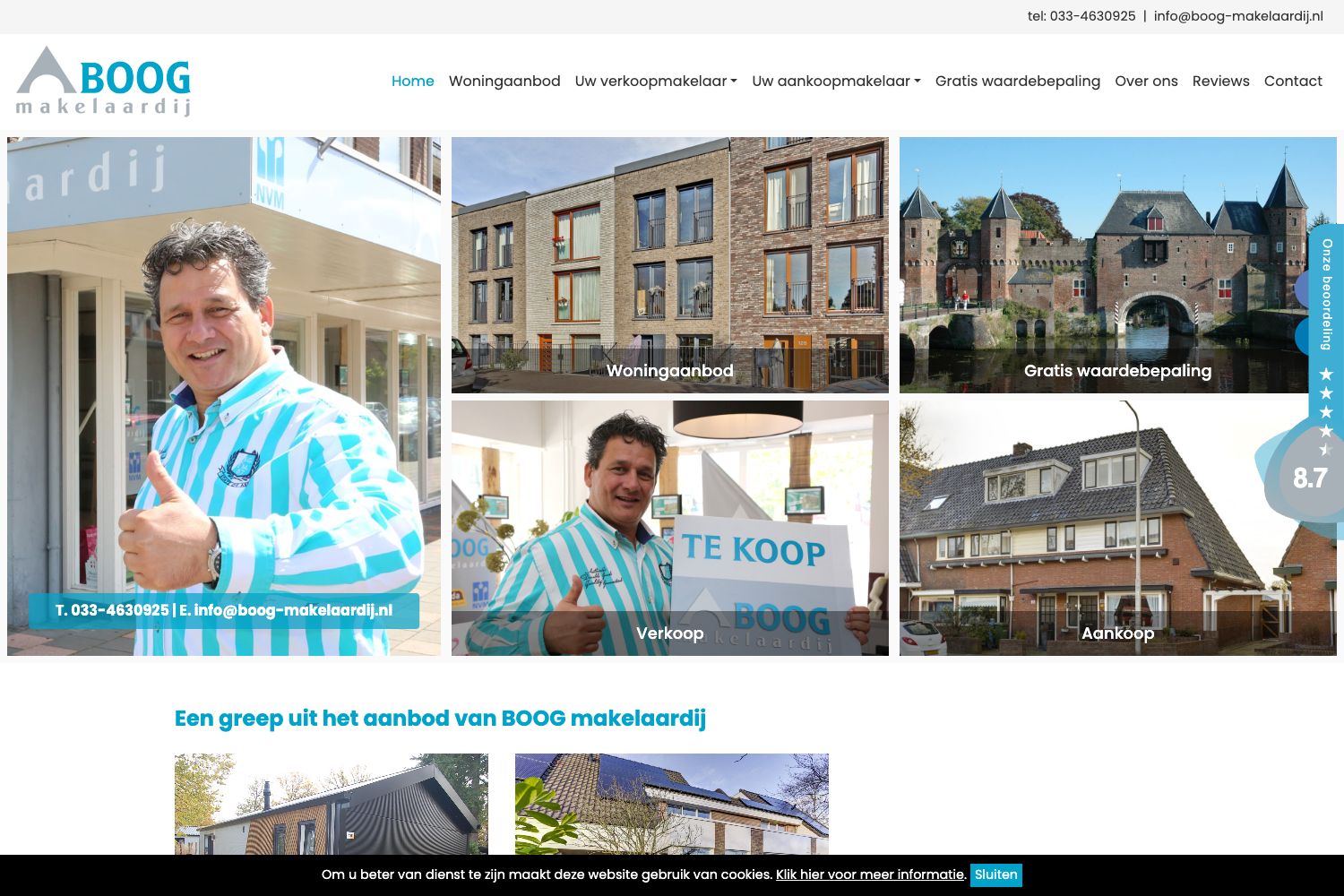 Website screenshot https://boog-makelaardij.nl