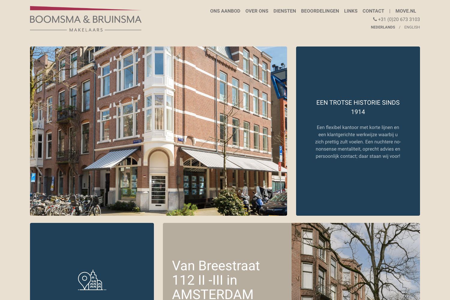 Website screenshot https://bbmakelaars.nl