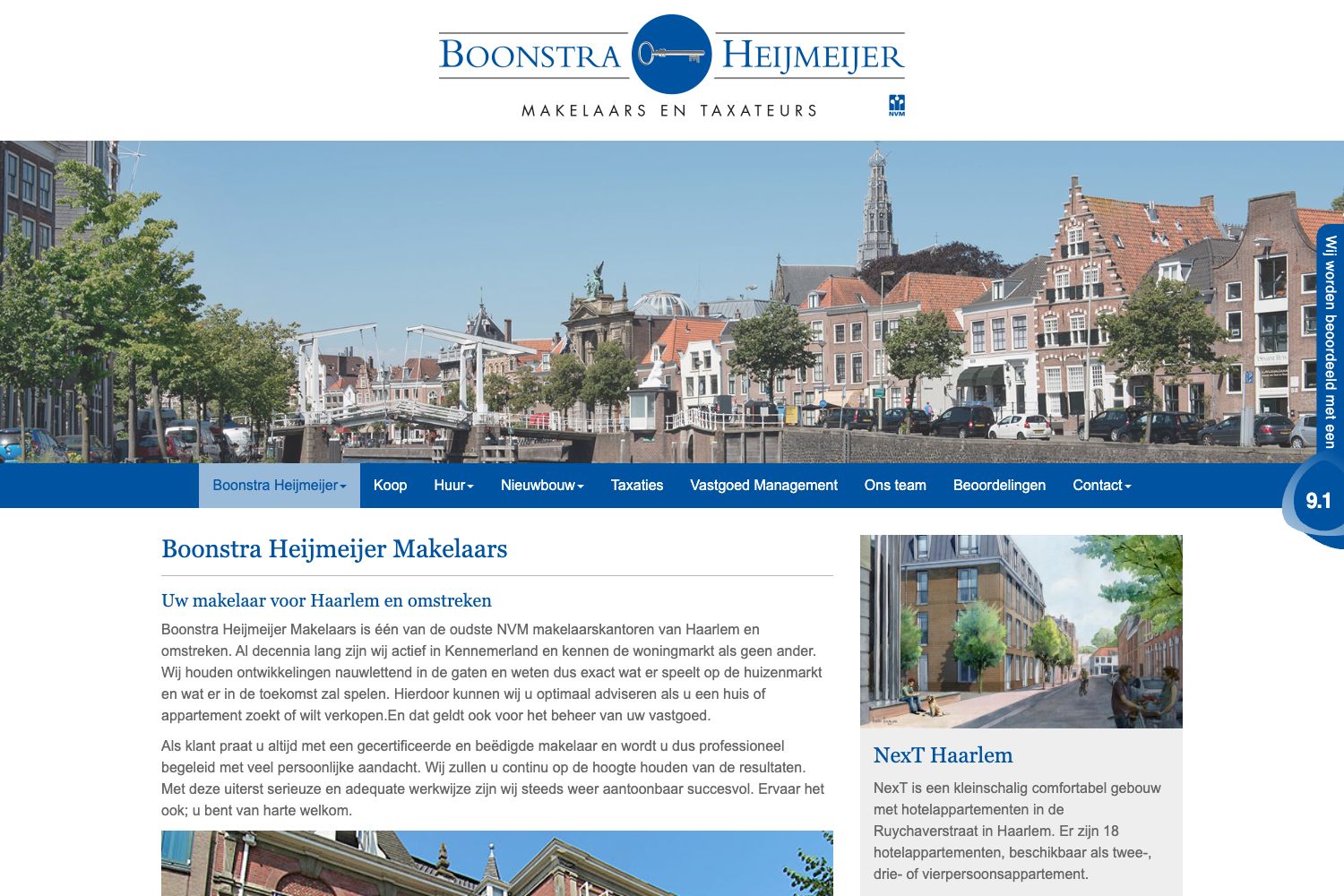 Website screenshot https://boonstra.nl