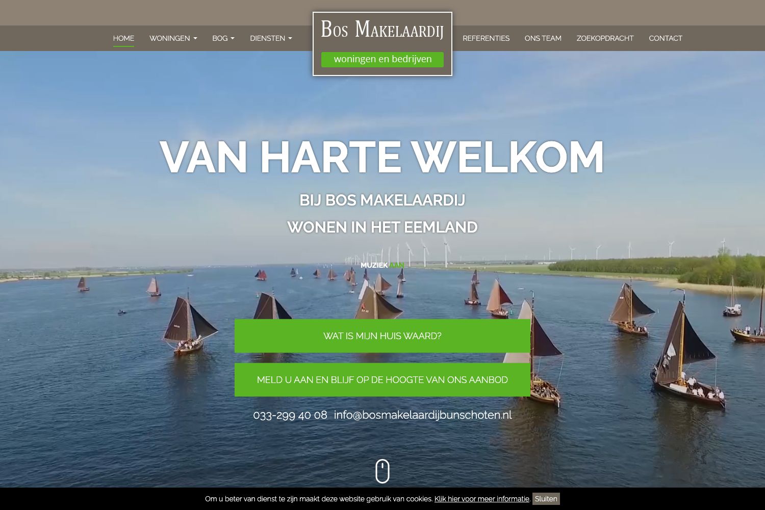 Website screenshot https://bosmakelaardijbunschoten.nl